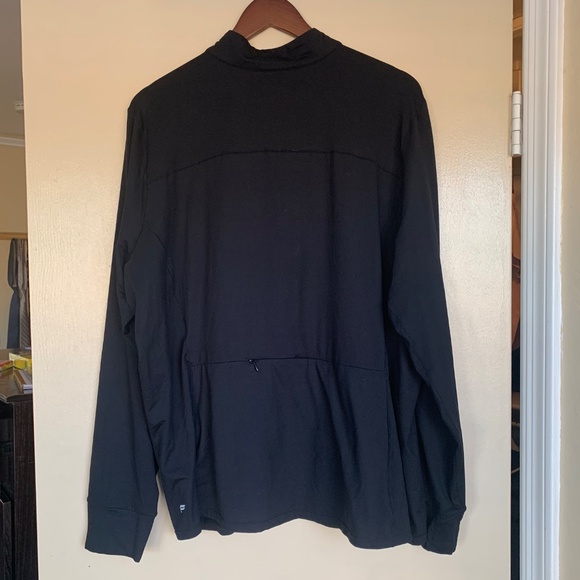 Fabletics Phoenix Mid Layer Black Half Zip Jacket Pullover 3X Sporty Workout - Picture 5 of 9